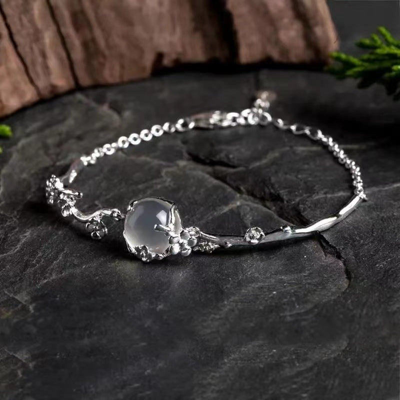 Bracelet Vintage avec Branche Fleurie