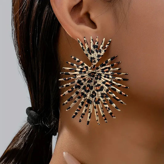 Boucles d'Oreilles Vintage Épineuses