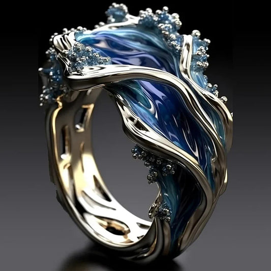 Bague Vintage Ocean Wavy