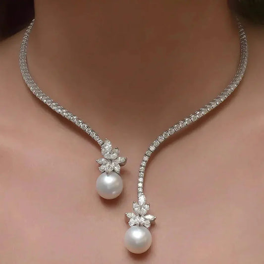 Collier Élégant Brillant Sterling