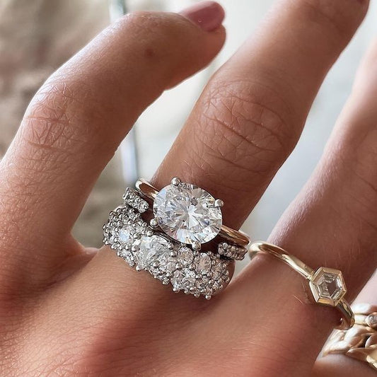 Ensemble de Bagues Vintage Brillance