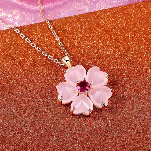 Colliers à Fleur Rose