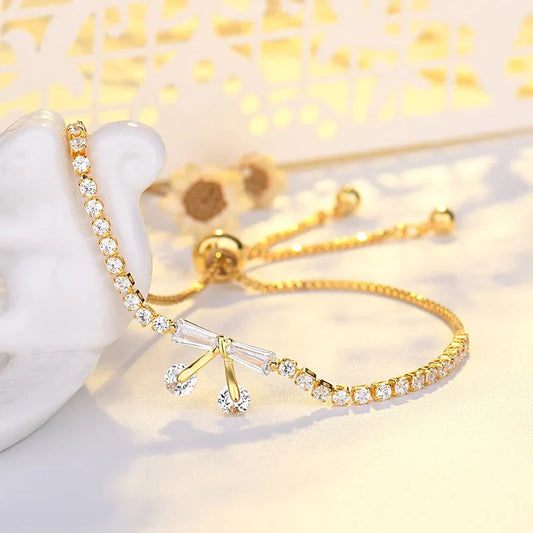 Bracelet Ajustable Vintage en Cristal Étincelant